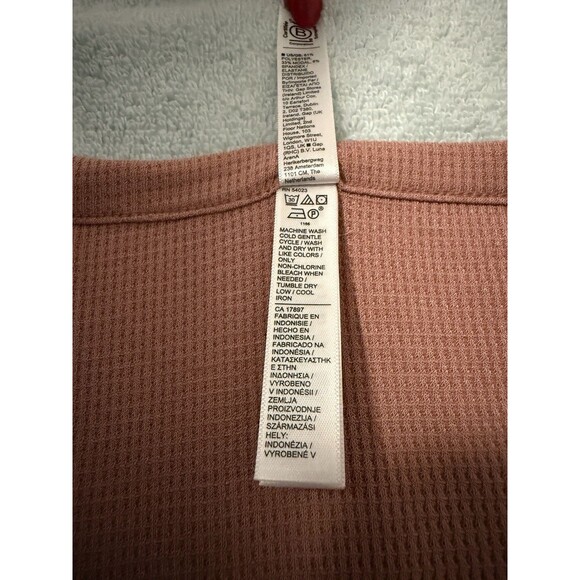 Athleta Womens Wind Down Sleep Top & Bottom Pajama Set Medium Pink Nwt - Picture 4 of 12